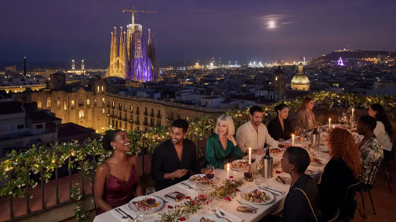 Inside VVIP group travel party in Barcelona