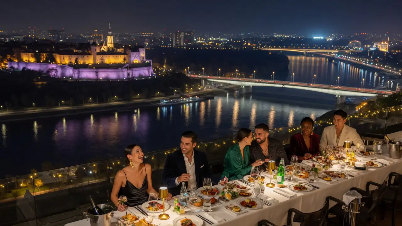 Inside VVIP group travel party in Belgrade
