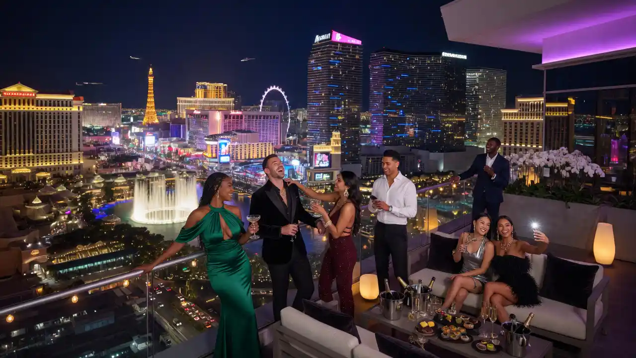 Inside VVIP group travel party in Las Vegas