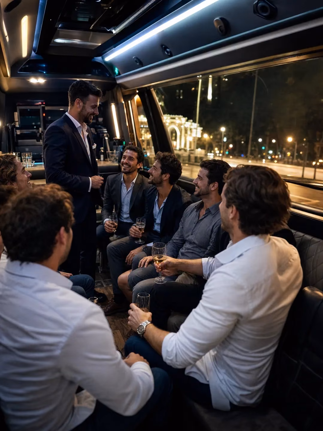 Madrid bachelor party bus package