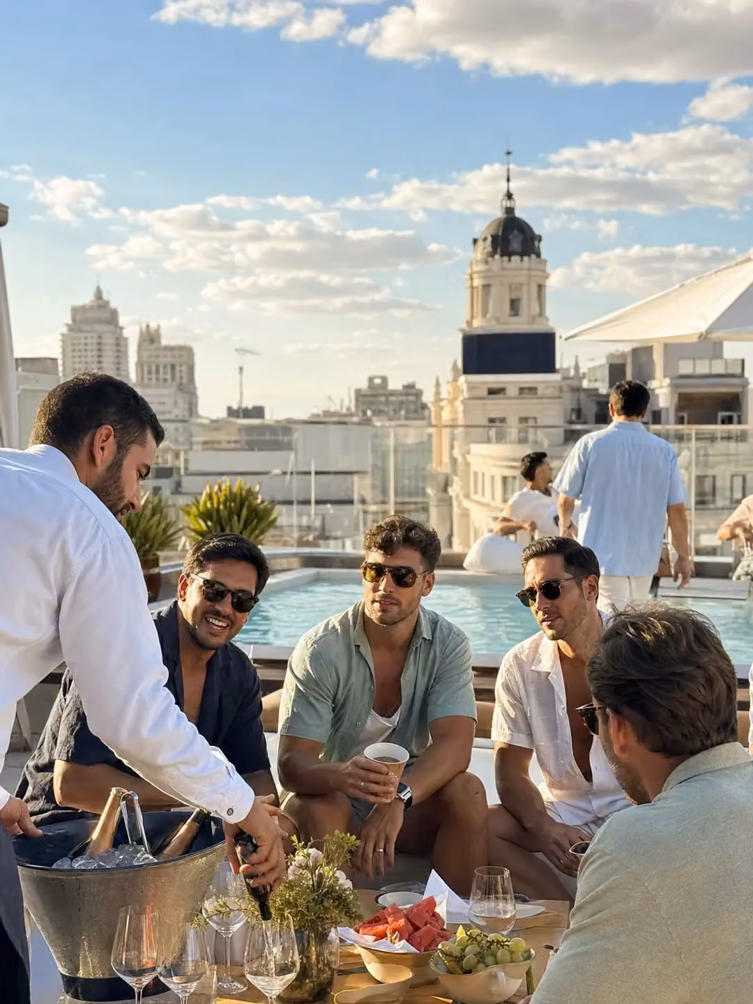 Madrid bachelor pool party package