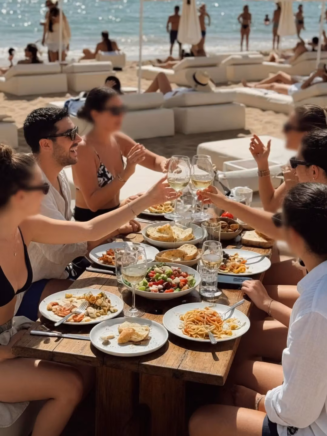 Marbella group travel beach club package