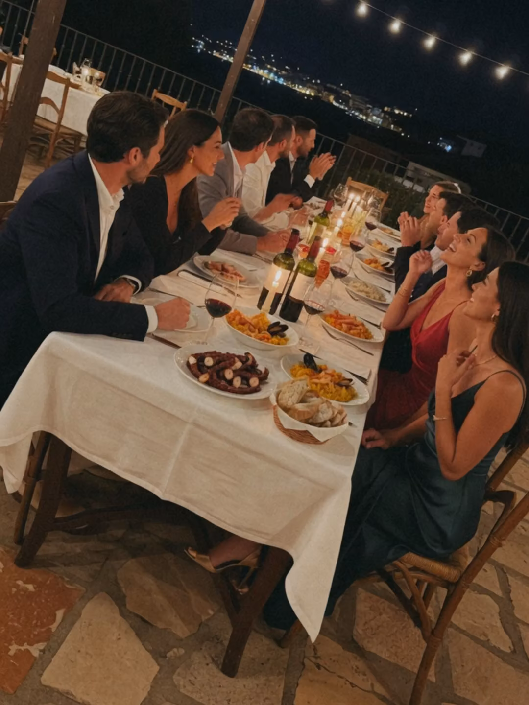 Marbella group travel models dinner package