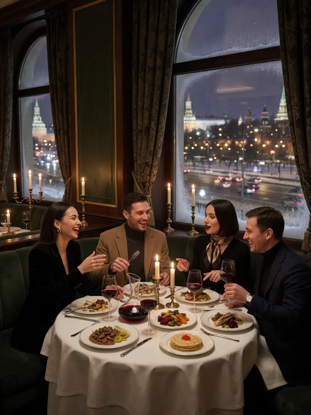 Moscow group travel dining package
