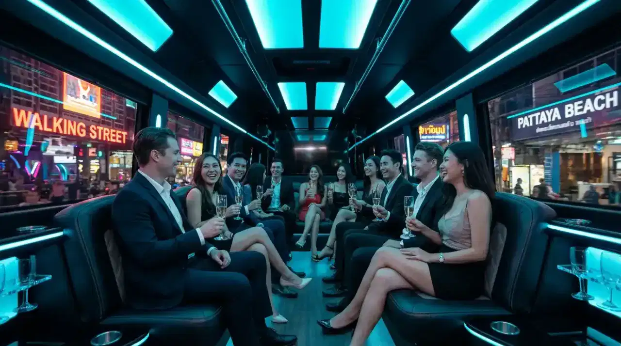 Pattaya group travel party bus package