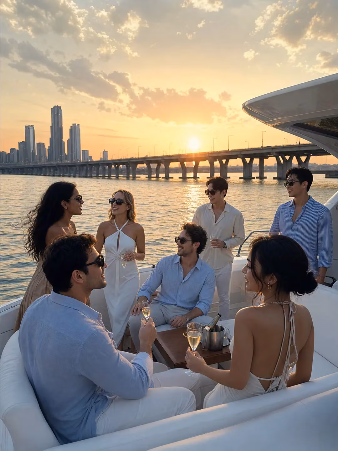 Seoul group travel yacht party package